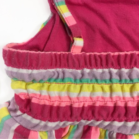 CAT & JACK Candy Stripe Barbie Pink Spaghetti Strap Maxi XS (4/5) - Picture 4 of 7